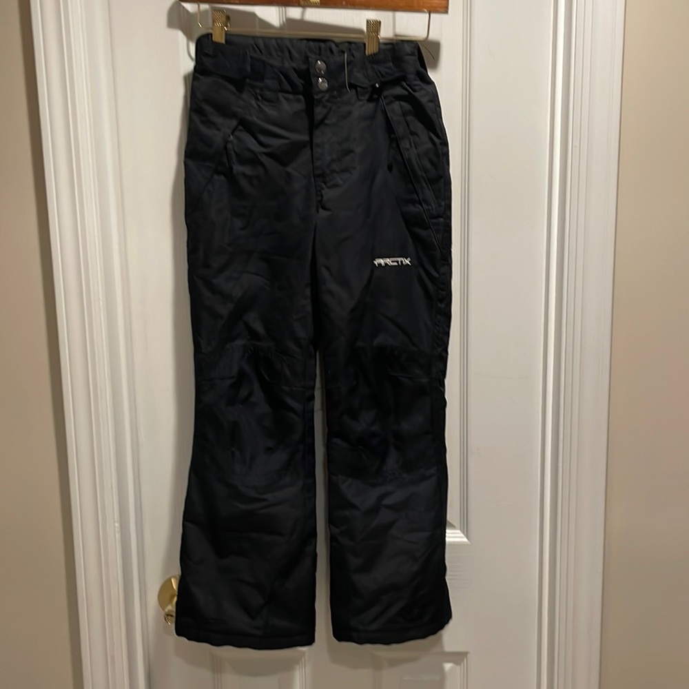 Arctic boy girl youth black small ski snowboard pants